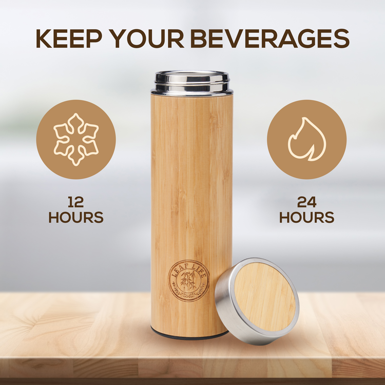 LeafLife Bamboo Tea Tumbler Maintains Temperature of Tea #Review - Mom Does  Reviews